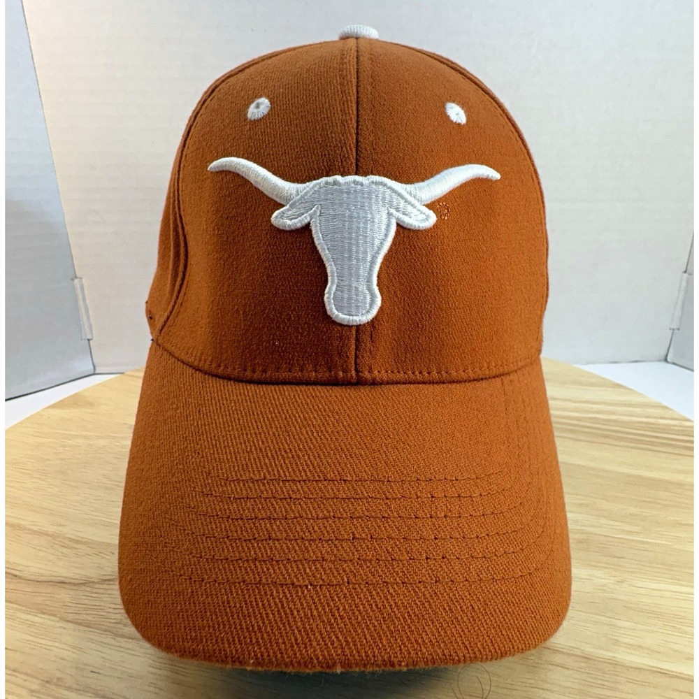 Top of the World Texas Longhorns One-Fit Stretch Cap Hat Orange/White Licensed